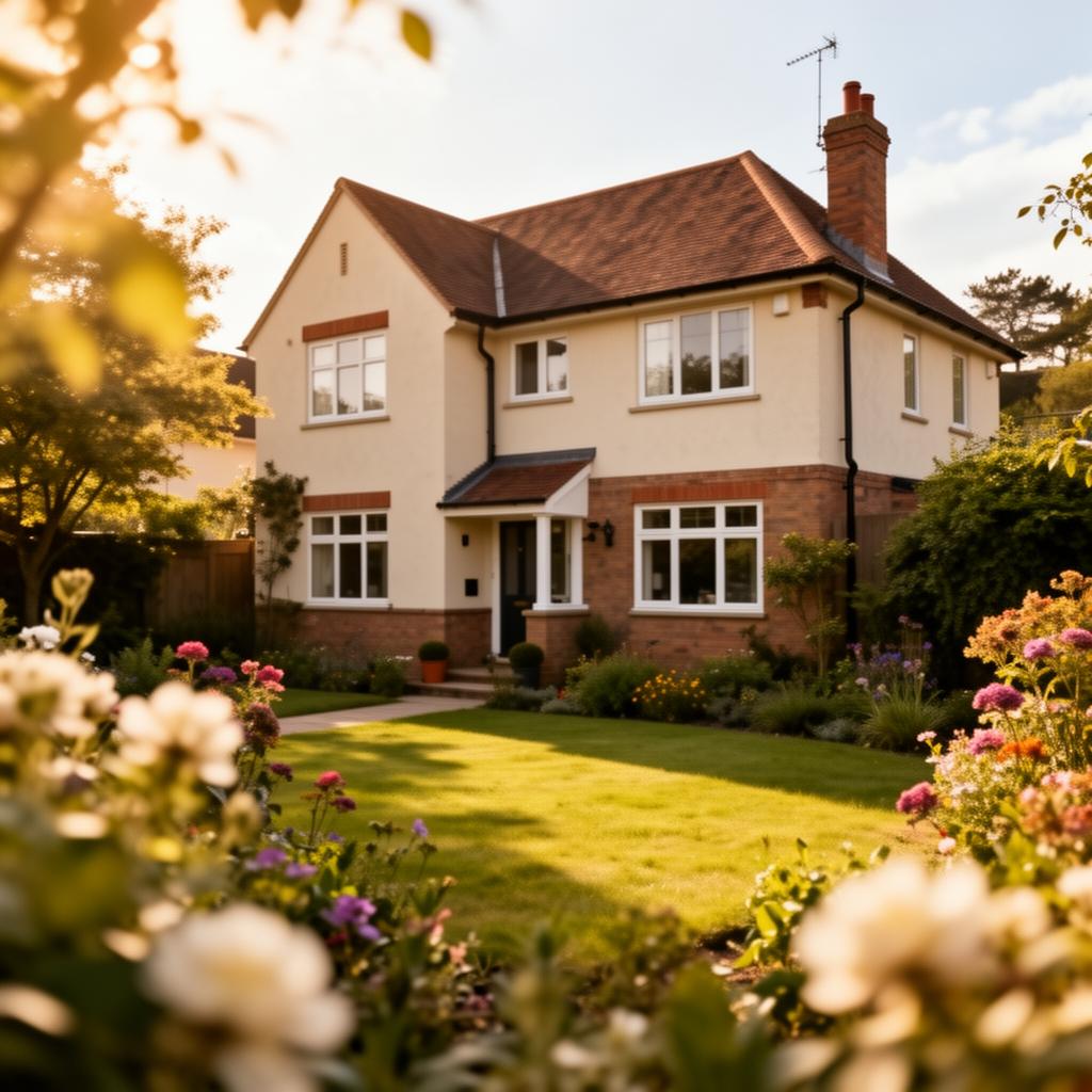 A well-protected British family home with garden